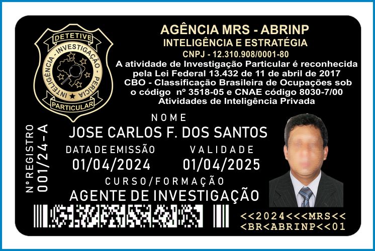 curso de agente de investigação particular particular em São Paulo SP kit aip-PVC