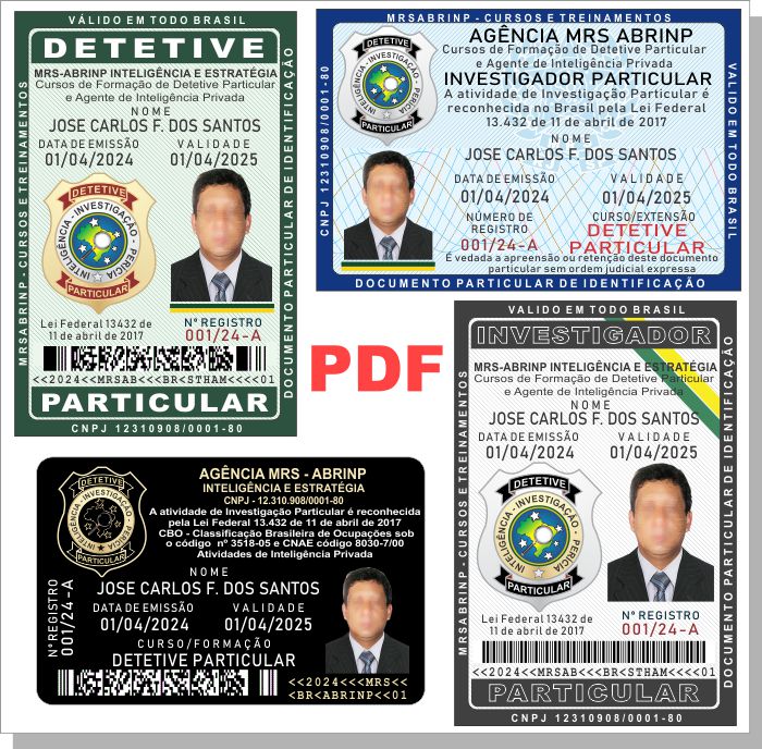 carteira curso detetive particular