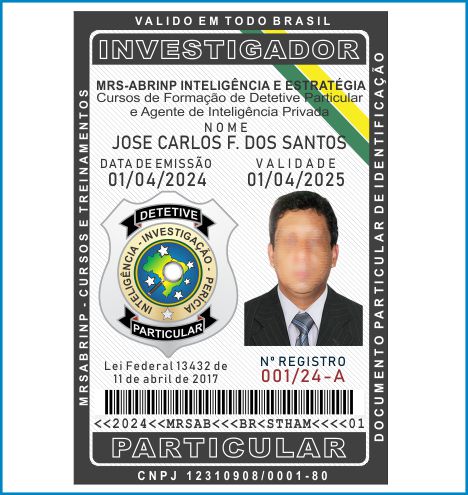 curso de detetive particular em São Paulo SP kit dp-03