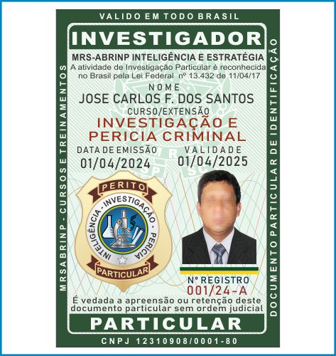 curso de detetive particular em São Paulo SP kit pc-01