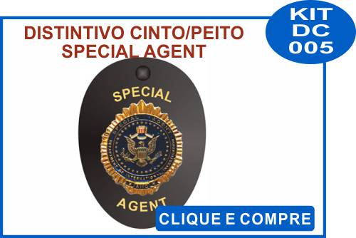 distintivo curso detetive particular em Mato Grosso MT modelo 004