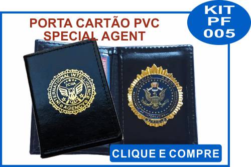 carteira porta funcional curso detetive particular em Mato Grosso MT modelo 004