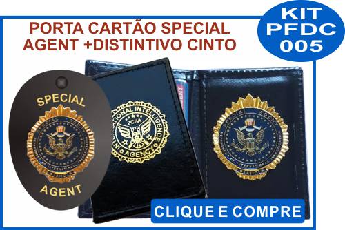carteira distintivo curso detetive particular em Mato Grosso MT modelo 004