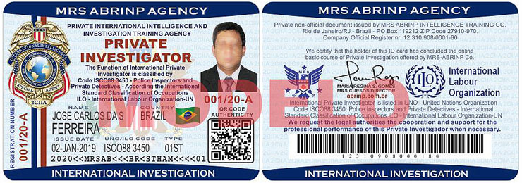 carteira azul curso Agente Internacional Mato Grosso