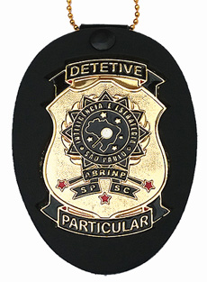 distintivo detetive particular Mato Grosso mod 006